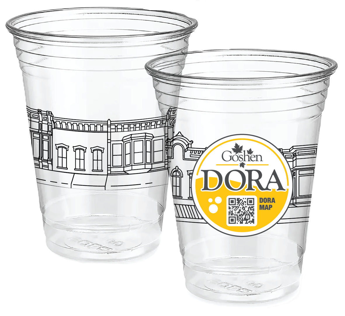 City of Goshen official DORA cups