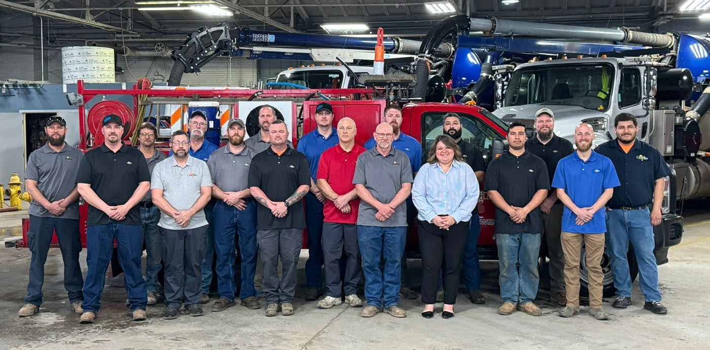 A group photo of the Water Distribution/Sewer Collection Maintenance Crew