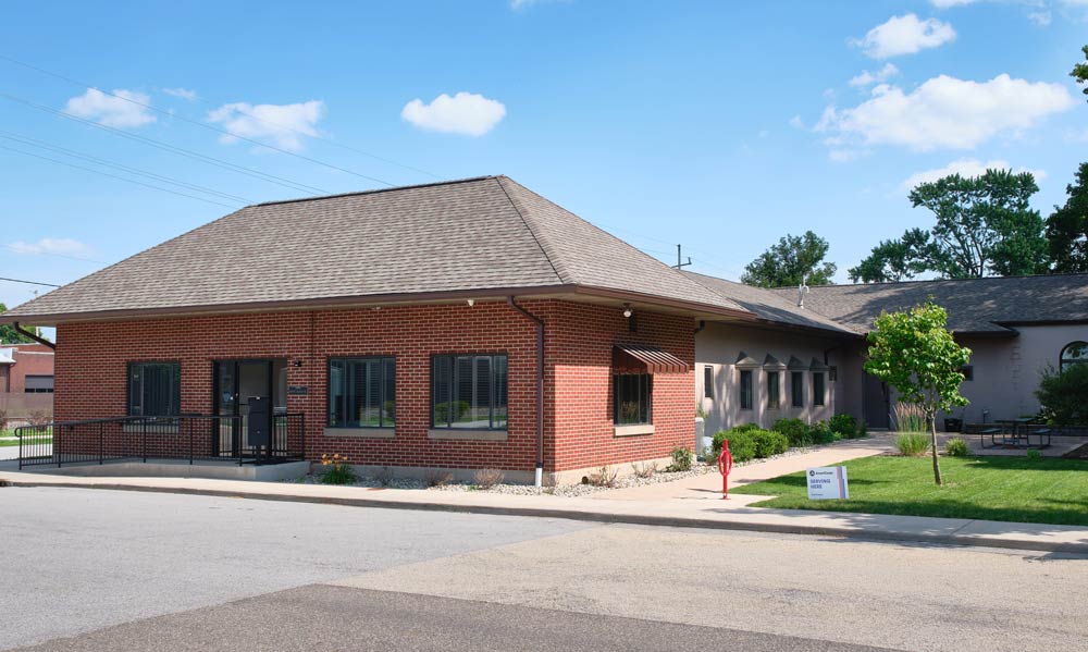 An exterior shot of the Environmental Resilience Department office building