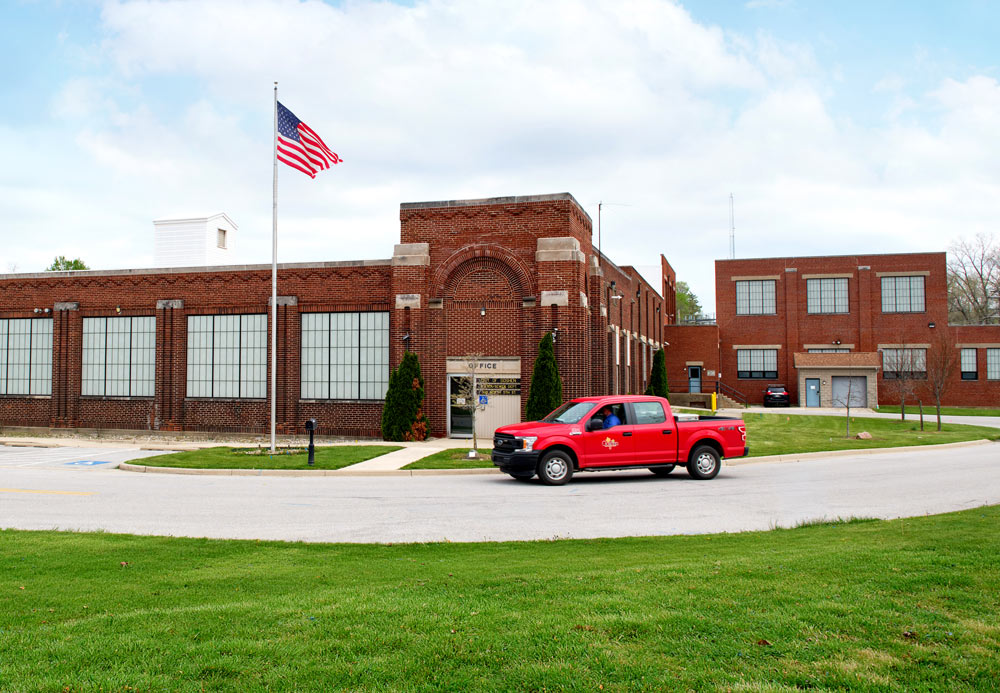 An exterior photo of the department headquarters