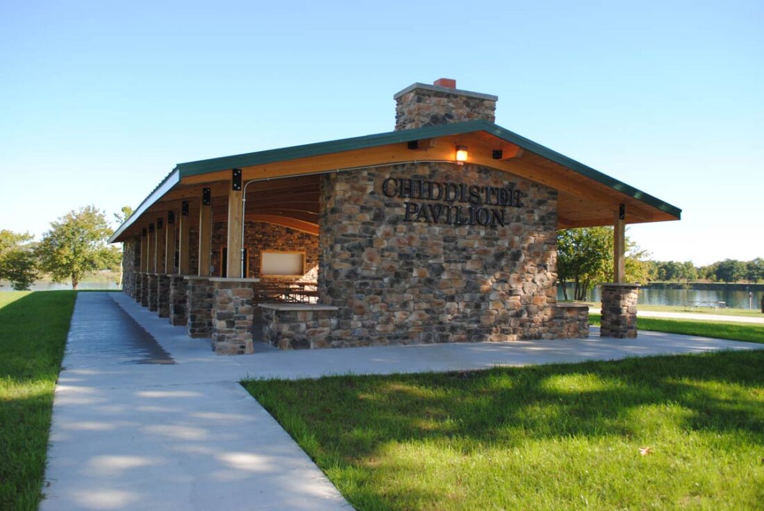 An exterior view of the pavilion